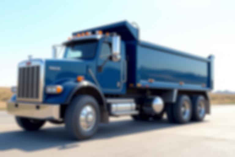 Side profile of a clean Truck Pro Hauling dump truck